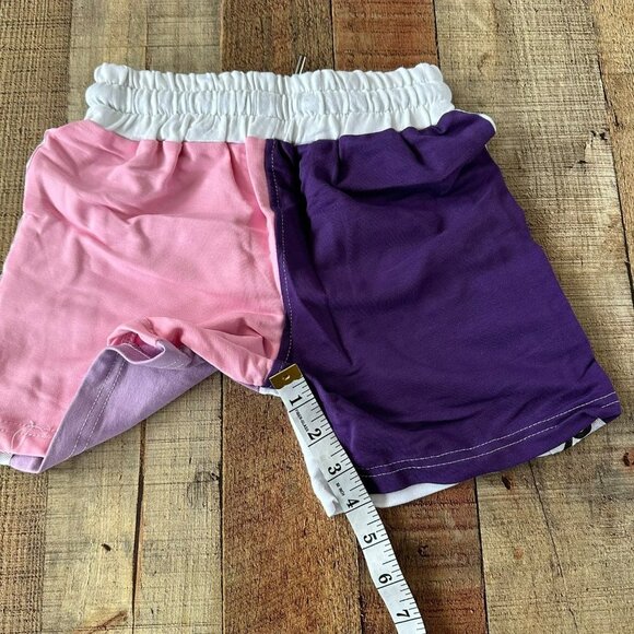 Black Pharaoh Womens Sweat suite set short sleeve top short joggers pink purple - Picture 11 of 16